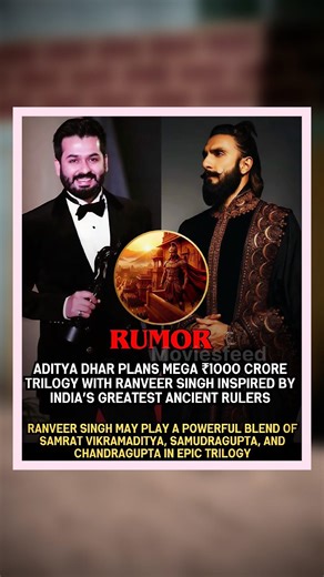 Ranveer Singh x Aditya Dhar ₹1000 Crore Epic? 🔥 Bollywood’s Biggest Historical Trilogy Incoming!