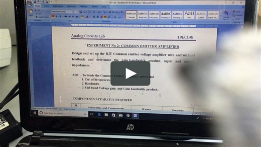 Measurement of frequency, guide wavelength, power, VSWR and attenuation in microwave test bench.
