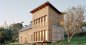 using only natural materials, this traditional brick house is given new life in normandy