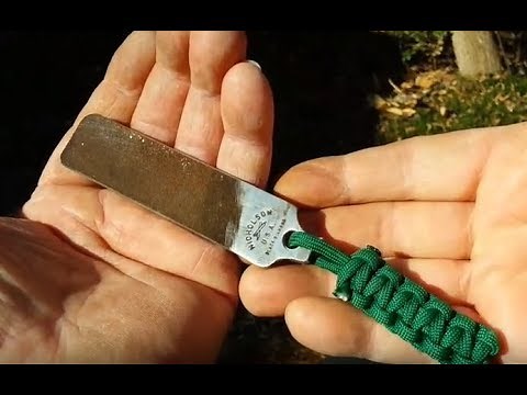 Making A Flint and Steel, Steel From A Nicholson File