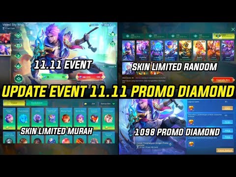UPDATE EVENT PROMO DIAMOND KUNING 11.11 !! SKIN LIMITED HANYA 1 DIAMOND PANEN SKIN MLBB