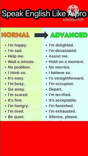 Basic VS Advanced English! Learn new vocabulary and Level up your English fluency!