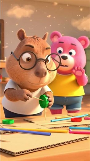 Lắp Xe Đua Mini 🚗 | Tự Làm Từ Vật Liệu Đơn Giản | HelloCappy