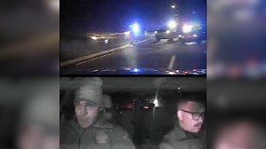 On December 30th, just before midnight, Warr Acres Police requested assistance with a pursuit. Trooper Connor Kitch — a recent graduate of the 74th OHP Academy currently in the field training process — responded along with his field training trooper, Trooper Bailey Bennett. Upon arrival, Trooper Kitch assumed the role of primary unit with the goal of safely conducting a Tactical Vehicle Intervention to quickly bring the pursuit to an end. He executed the maneuver successfully, allowing officers 