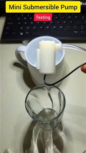 Mini Submersible Pump Test 😲🔥 #rawcircuit #diyprojects #experiment #submersible_pump