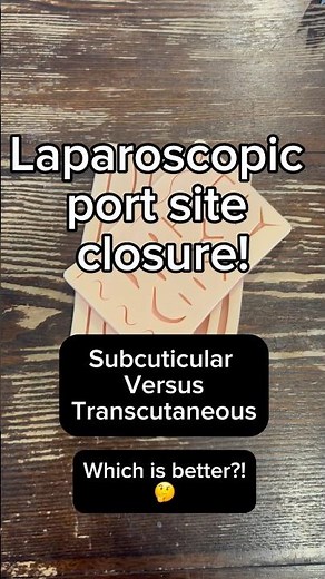 How do you close a laparoscopic port site?! See description for the BEST way! #surgery
