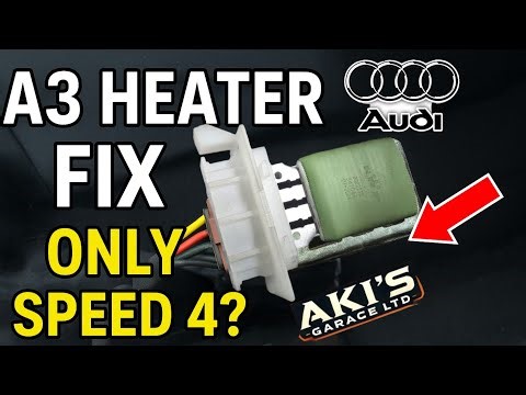 Audi A3 Heater Only Working on Setting 4 | Blower Resistor Replacement