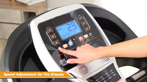 ANCHEER 3.00HP Folding Treadmills with Incline,Fitness APP, Bluetooth Speaker and LCD Display, 300 LBS Capacity Electric Portable Running Walking Jogging Machine for Home Gym Office Use (Black)