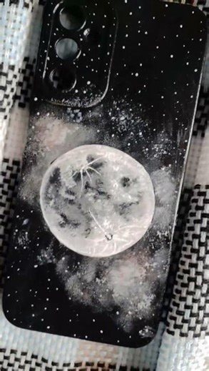 🌌 Moon Among the Stars | Creative Space Drawing
