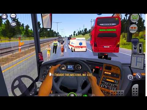 Crazy Bus Dangerous Driving👮🏻‍♀️🤠 | Coach Bus Simulator Game