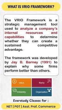 VRIO Framework in 2 Minutes | UGC NET | PGT | Asst. Prof. Commerce