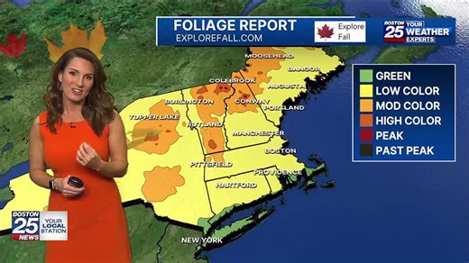 New foliage map shows where best fall colors are in New England right now