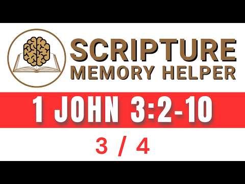 1 John 3:2-10 Scripture Memory Loop (Part 3 of 4) | Bible Verse Song Helper