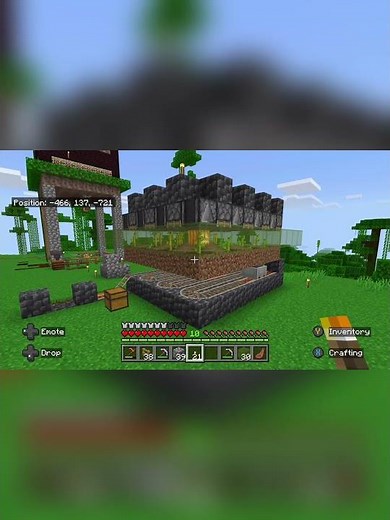 Finally Built a Melon and Pumpkin Farm in Minecraft!!! (Thanks ‪@JC_Playz‬) #minecraft #Farm