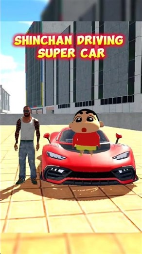 shinchan driving super car 🏎️#indianbikedriving3d #shorts
