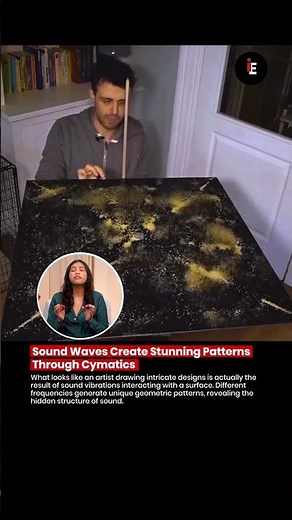 🔊 Sound Waves Create Stunning Patterns Through Cymatics 🎵✨🔬