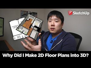 2D Floor Plans into 3D Models with SketchUp