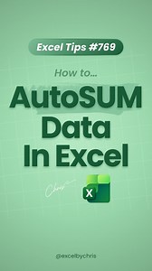 38K views · 300 reactions | Why is no one talking about these Excel Shortcuts?! 勞 In this tutorial you'll learn how to AutoSum data in Excel using shortcuts! #excel #spreadsheets #accounting #workhacks #exceltips | Excelbychris | Facebook