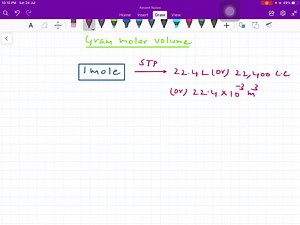 SOLVED:What is the volume occupied by 1  mol of an ideal gas at STP?