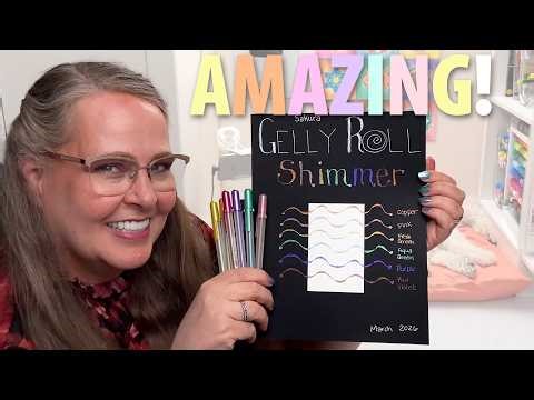 Exciting New GELLY ROLL Pens! (SHIMMER - Color-Shift Ink with Multidimensional Shades)