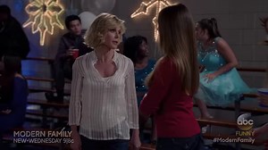 Vanessa Bayer tries to get Gloria and Claire to help volunteer for the school dance! | Modern Family