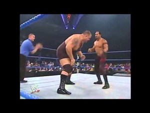 Brock Lesnar Big Show vs The APA 10 30 2003 YouTube