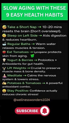 Slow Aging Naturally After 50 (9 Easy Daily Habits That Work!) #healthyaging
