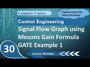 Mason's Gain Formula for Signal Flow Graph: Steps, Process, and GATE Example 1