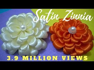 D.I.Y. Satin Zinnia Flower - Tutorial | MyInDulzens