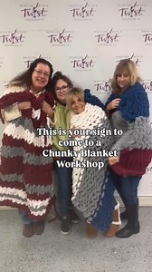 Never knitted before? Perfect. Our chunky blanket workshops are beginner-friendly and fun! | Painting with a Twist