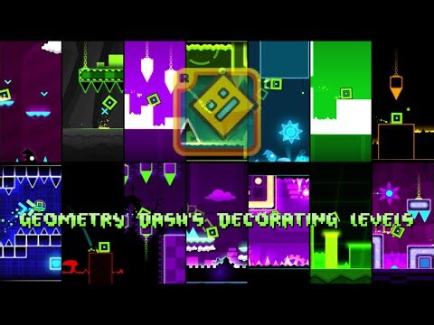 ❤️🧡💛💚🩵💙💜🩷🤎🖤🩶🤍 Geometry Dash's decorating levels 🤍🩶🖤🤎🩷💜💙🩵💚💛🧡❤️