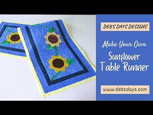 How to Make a Sunflower Table Runner : Fun Summertime Quilting Project