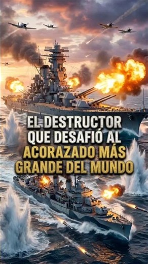 El destructor que desafió al acorazado más grande del mundo #historia
