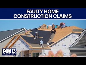 Faulty home construction claims