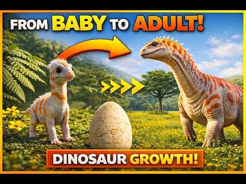 Dinosaur Growth: From Baby to Adult Long-Neck Dinosaur 🦖 | Dino Diary AI | Dinosaur