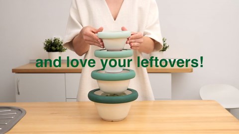 Food Huggers Replacement Lids for Glass Storage Containers | Silicone & Glass Lids that Don’t Crack | Fits Most Round Container Brands & Bowls | 100% Plastic Free | 2 Lid Set (S,M), Terracotta