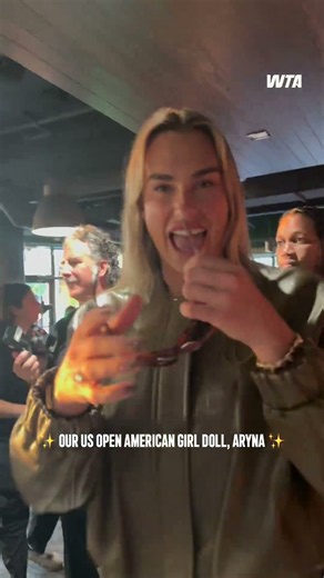 Exclusive One-of-One! 👧The defending US Open Champion takes Arthur Ashe shortly! #WTA
