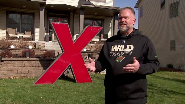 Wild fan buys 'X' sign of Xcel Energy Center