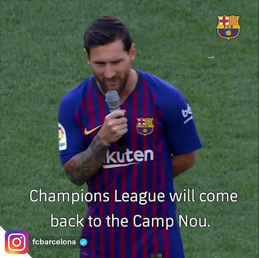 1.1M views · 43K reactions | When Leo Messi was made Barca captain, he had one goal: To win the UCL  Tonight, he's made sure they have one foot in the final  | GiveMeSport | Facebook