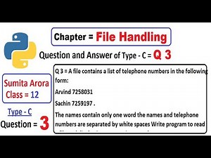 A file contains a list of telephone numbers in the following form: