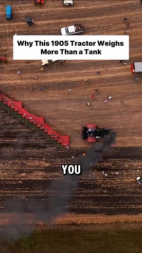 Why This 1905 Tractor Weighs More Than a Tank #steamtractor #casesteamengine #machinetok #heavyequipment #engineeringhistory | Tractor gold