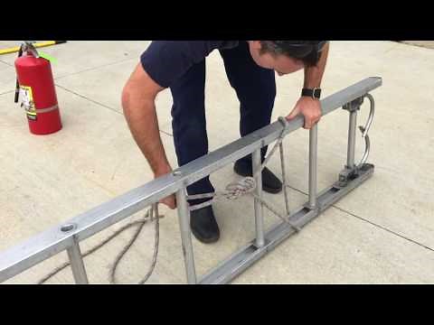 Hoisting a Straight Ladder