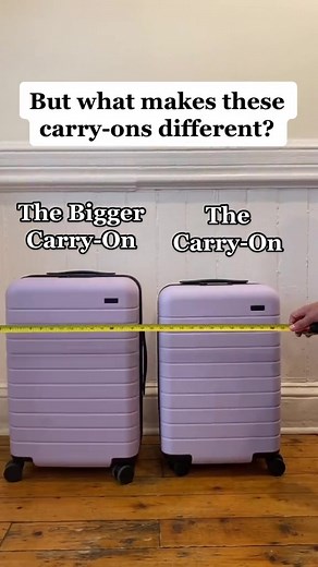 Are you team Carry-On or Bigger Carry-On? #travelaway #foryou #fyp | away carry on