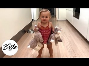 Birdie DANCES and SPINS with her stuffed animals!