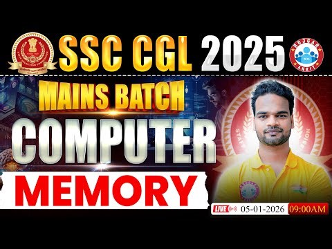 SSC CGL Mains 2025 | Computer Memroy Class | CGL Mains Batch | Computer By Shivam Sir