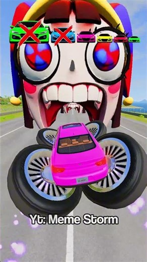 Big and Small Car vs Pomni ( Digital Circus ) - BeamNG.Drive
