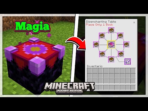 👉MESA DE DESENCANTAMIENTOS para MINECRAFT BEDROCK- Disenchanter Table -ADDONS PARA MINECRAFT PE 1.19