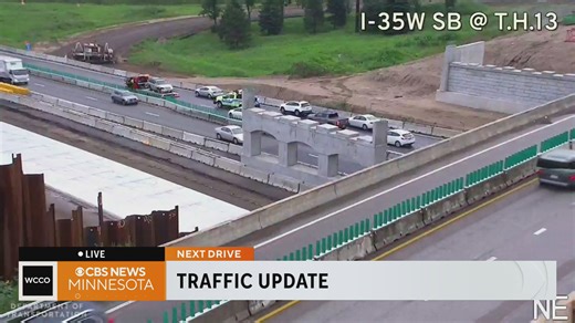 Crashes in Burnsville construction zone on NB I-35W cause slowdown