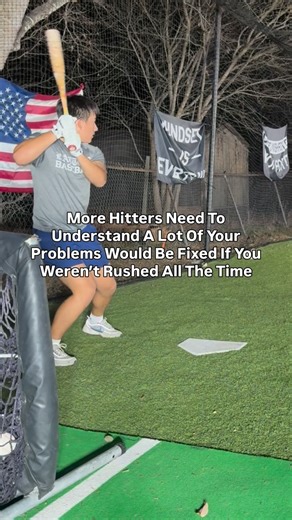 Don’t Be Average Baseball - Noah Martinez on Instagram: "When you rush, the brain speeds up. The front side leaks early. The hands go before the lower half. Now everything is out of order. When you’re not rushed: • Your load finishes before you move forward • Your back hip starts the swing • Your hands stay back longer • Your front side firms up on time • The barrel enters the zone with direction 📝📚 . . . #Baseball #Hitting #Training #Development #SwingBreakdown"