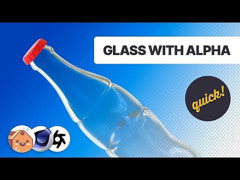 Render Glass with Full Alpha Using Octane | A Happy Toolbox Tutorial